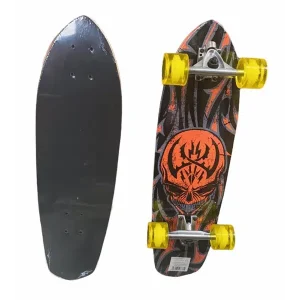 סקייטבורד לנד סרפר דגם ORANGE SKULL