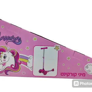 מיני קורקינט 3 גלגלים חד קרן