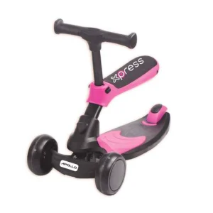 קורקינט apollo scooter 2 in 1 ורוד