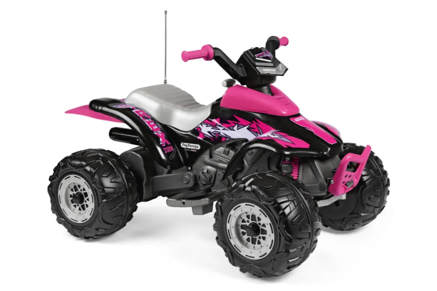טרקטורון קורל W330 ורוד 12V Peg perego – תמונה 4