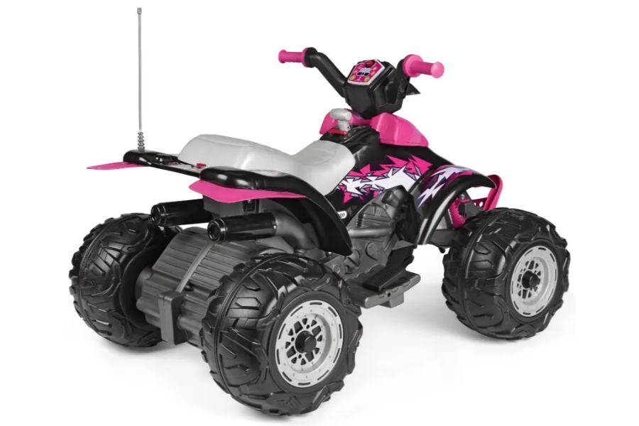 טרקטורון קורל W330 ורוד 12V Peg perego – תמונה 5