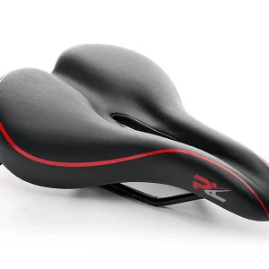 מושב רחב עם חריץ 177 מ”מ RL – צבע שחור/אדום