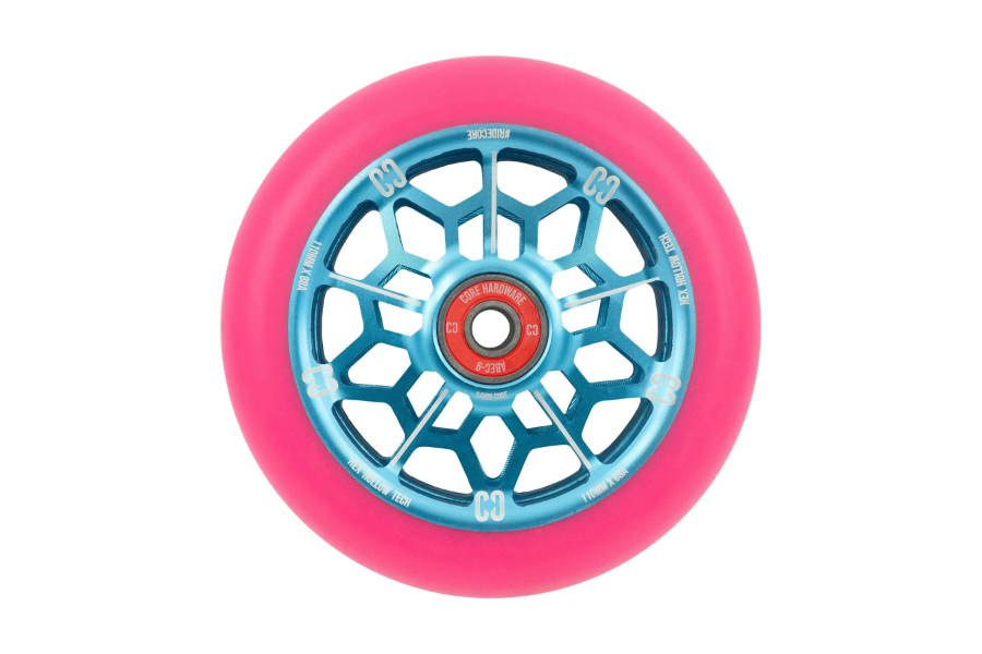 גלגל ליבת מתכת לקורקינט פעלולים CORE Hex Hollow 110mm – תמונה 5