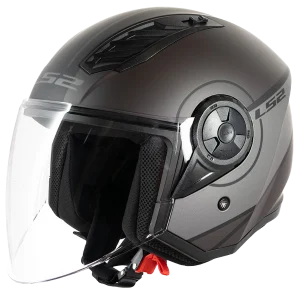 קסדת אופן פייס LS2 AIRFLOW II BLACK GREY