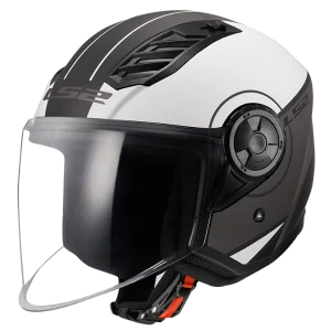 קסדת אופן פייס LS2 AIRFLOW II COVER WHITE GREY