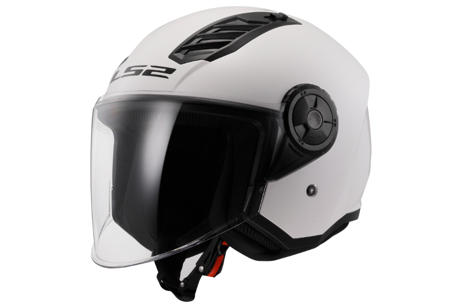 קסדת אופן פייס LS2 AIRFLOW II GLOSS WHITE