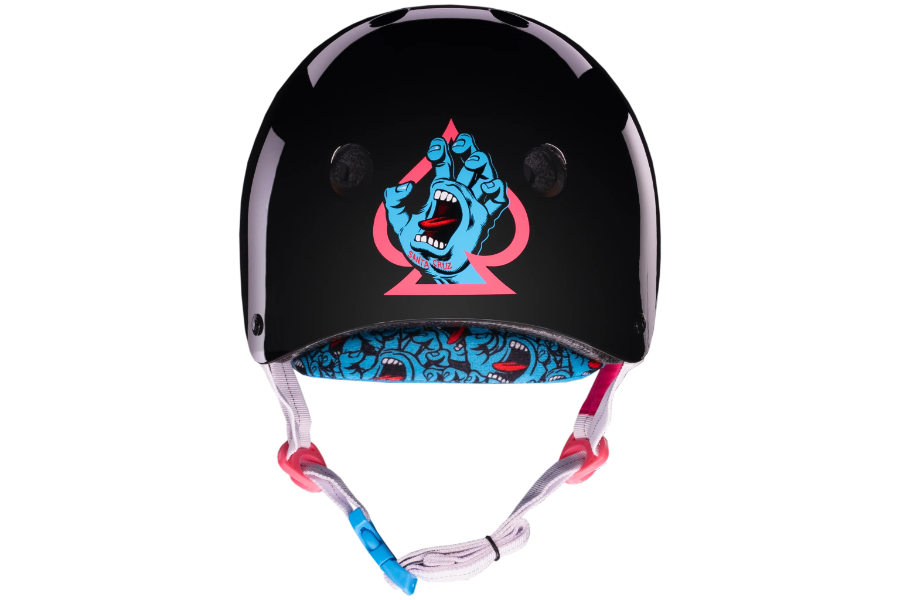 קסדת PRO TEC LOW PRO Certified Helmet - SANTA CRUZ SIGNATURE EDITION - GLOSS BLACK – תמונה 4