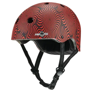 קסדת PRO TEC LOW PRO Certified HELMET – SPITFIRE SIGNATURE EDITION – RED SWIRL