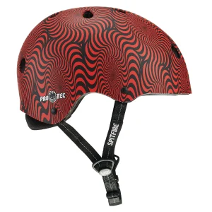 קסדת PRO TEC LOW PRO Certified HELMET – SPITFIRE SIGNATURE EDITION – RED SWIRL
