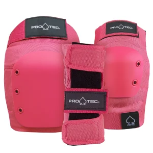 סט מגינים PRO-TEC STREET GEAR 3-PACK PAD SET – PINK