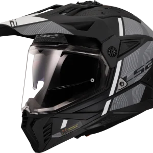 קסדת אדוונצ'ר  LS2 PIONEER II HILL BLACK WHITE