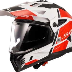 קסדת אדוונצ'ר LS2 PIONEER II HILL WHITE RED