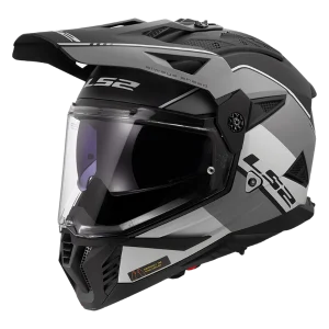 קסדת אדוונצ'ר LS2 PIONEER II RALLY MATT GREY BLACK