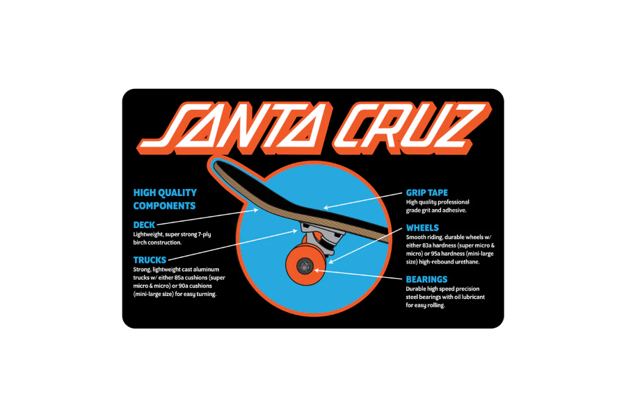 סקייטבורד Santa Cruz 7.8 MID Screaming Hand – תמונה 3