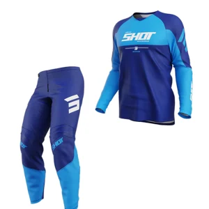 חליפת שטח/מוטוקרוס לבוגרים SHOT DRAW PRIVATE BLUE