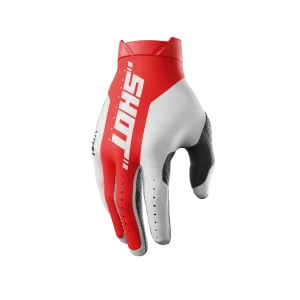 כפפות שטח/מוטוקרוס מקצועיות SHOT LITE PRO RED