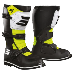 מגפי שטח/מוטוקרוס לילדים  SHOT RACE 2 KID NEON YELLOW