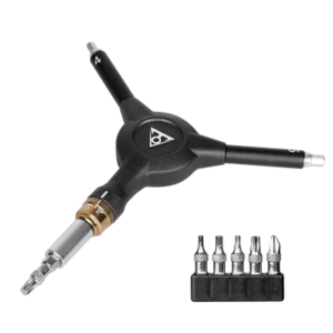 מפתח משולש מיני ראצ'ט מקצועי כולל ביטים Topeak Y-Speed Ratchet