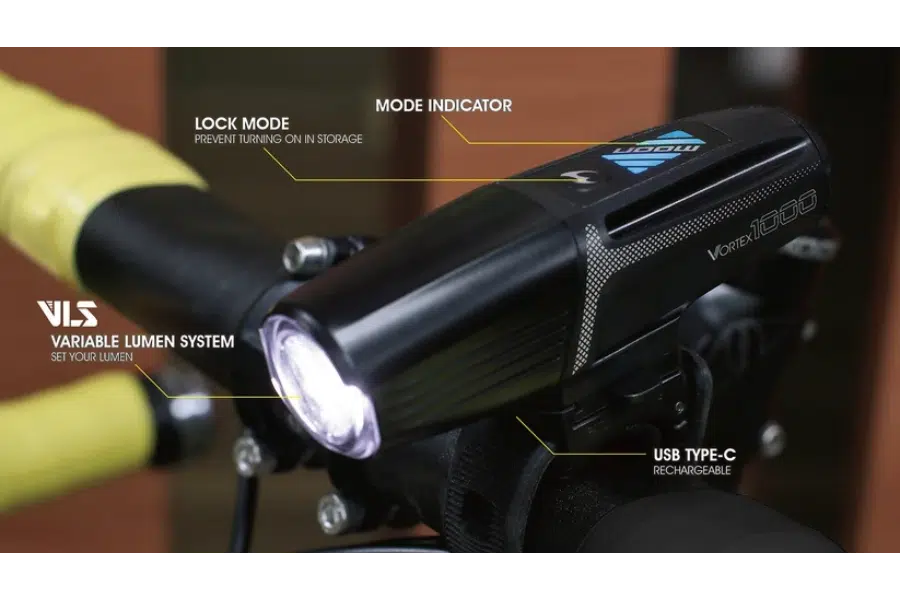 פנס קדמי לאופניים Moon Meteor Vortex Pro – תמונה 5