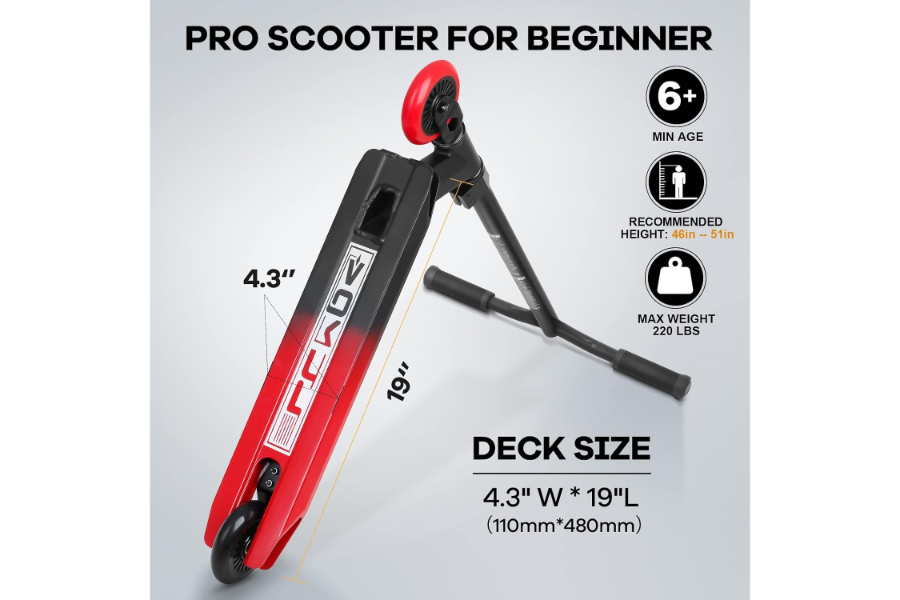 קורקינט פעלולים Vokul S1 Red – תמונה 3